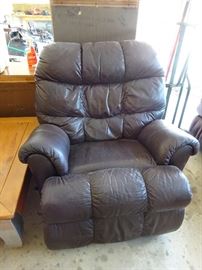 recliner leather brown