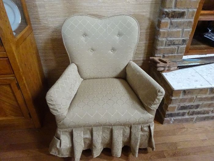 antique rocker swivel chair