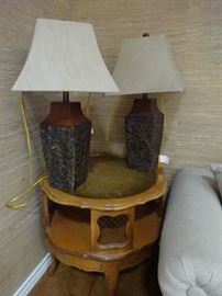 lamps   antique table