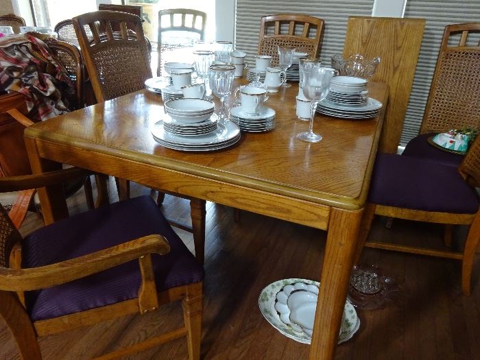 dining set 1 leaf 6 chairs