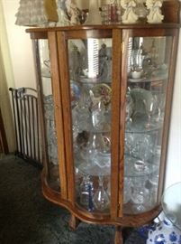 Antique Curved Glass Display $ 280.00
