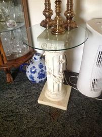 Column Stand with Glass Top $ 70.00