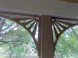 deck railing spindles outdoor lighting