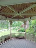 deck railing spindles outdoor lighting