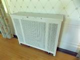 steam radiator cover 100 year old maplewood flooring vintage moulding