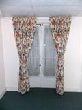 vintage drapes french doors