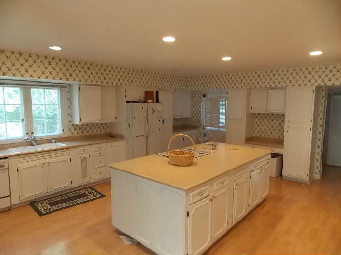 kitchen cabinets sink stove oven