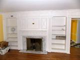 mantle bookcases
