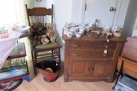cupboard coal bin chair