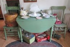 green table chairs