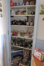 long cupboard full