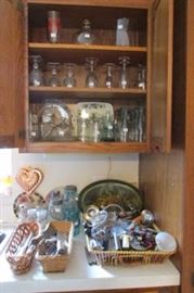 long cupboard glasses