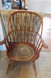 long spindleback arm chair
