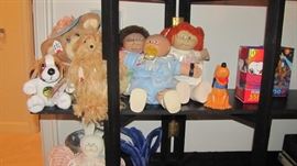 Vintage Cabbage Patch Dolls, Raggedy & Andy Dolls & Hobby Lobby, Furskins Bear