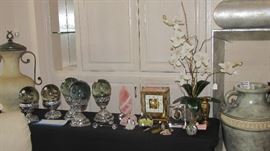 Jaeger lecoultre Atmos Mantle Clock, Vanderveen, Loet Lucite Sculpture