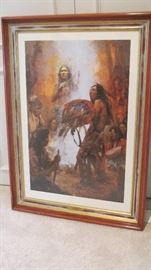 "Transferring the Medicine Shield" by Howard Terpning  limited edition print 592/850