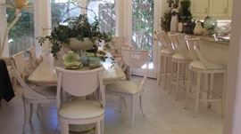 3 Bar Stools from Cantoni,  Set of 6 Chairs from Cantoni