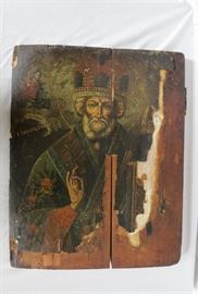 Antique Greek Coptic/Orthodox Wood Icon