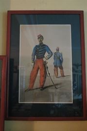 Armand Dumaresq color lithograph