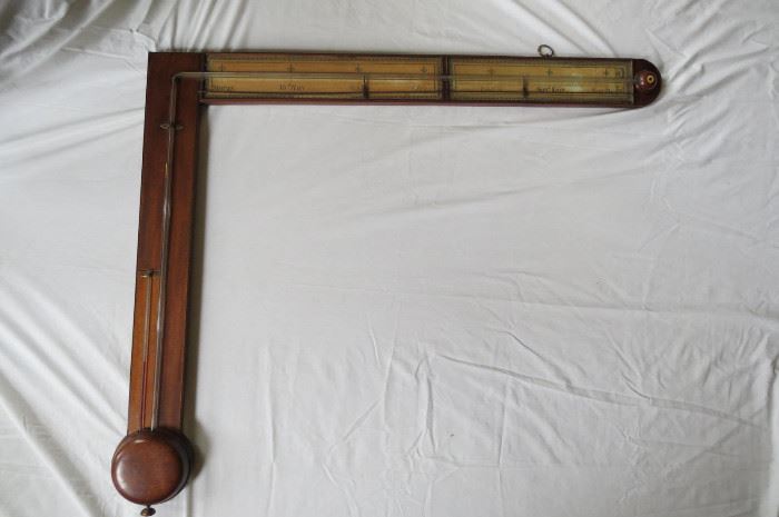 Antique English Charles Howorth Angle Barometer
