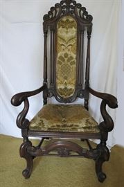 Jacobean Throne Chair