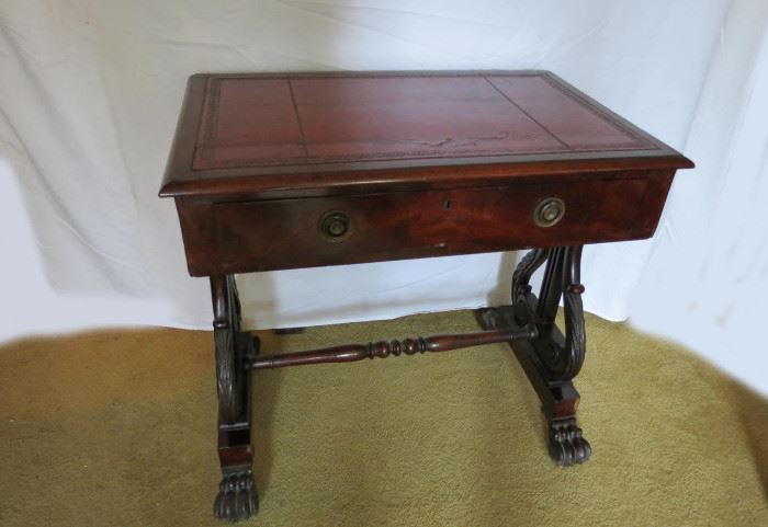 Antique Regency One Drawer Writing Desk