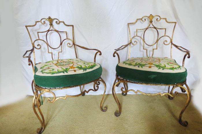 Iron Gilt Chairs