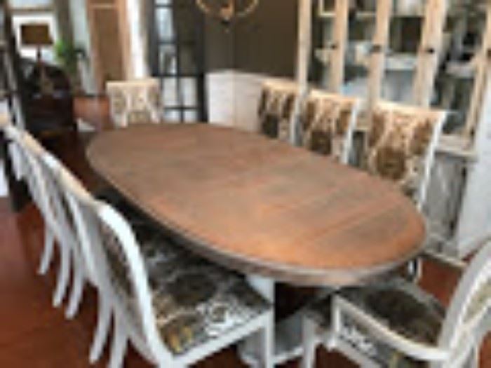 Refinished dining room table-
Has 2 additional leaves
Chairs not for sale
$400