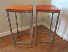 Pair Parallel Lines (Chicago) side tables