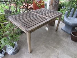 Outdoor teak table