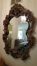 Large and Stunning Hollywood Regency Mirror
