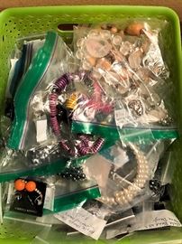 Just some of the costume jewelry in this estate