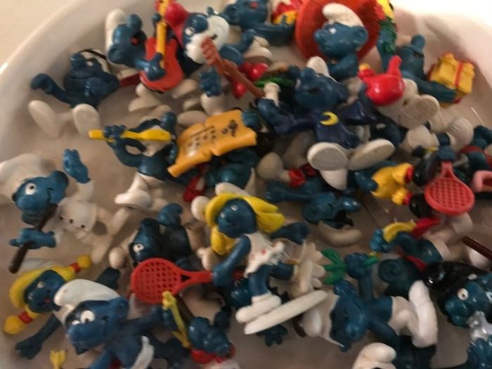 Collection of vintage Smurfs