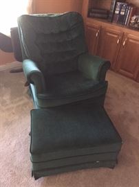 arm chair with ottoman