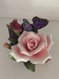 rose with butterfly