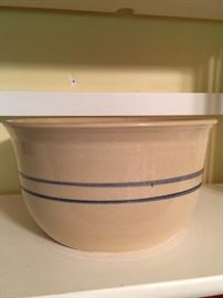 Marshall Pottery blue stripe bowl