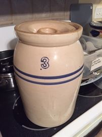 Marshall Pottery 3 gallon milk churn 