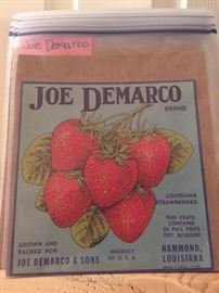 Joe Demarco & Sons berries label