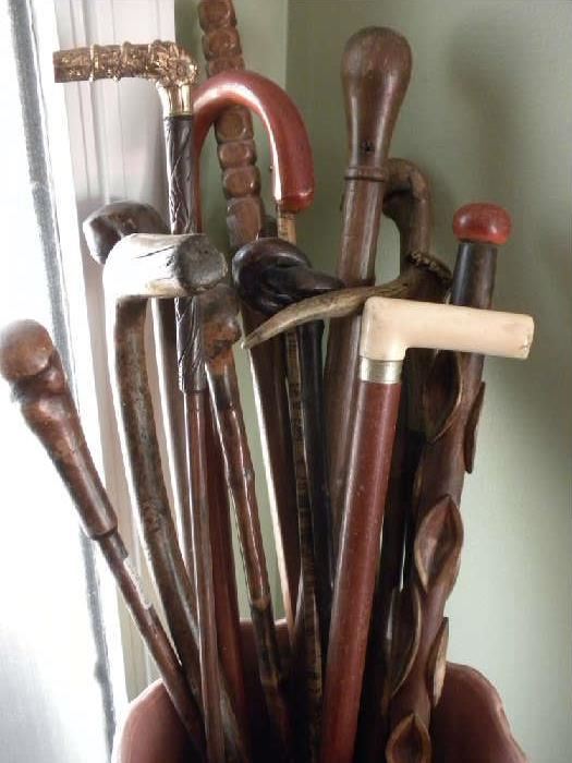 ANTIQUE WALKING CANE COLLECTION