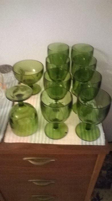 Vintage glassware