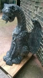 Gargoyle Wrought Iron stands 4 feet tall stunning
