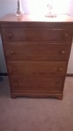 Rock Maple Bedroom set Chest and Desk with Mirror in flawless condition