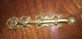 Gold gilt door bolt
