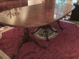 Spectacular triple pedestal custom table