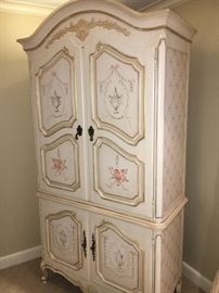 Design Center armoire custom painted by Art Appreciation of Boston