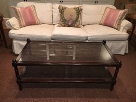 Lewis Mittman Coffee Table, glass top