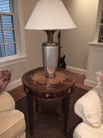 Maitland Smith Side Table with extraordinary detail and inlays.