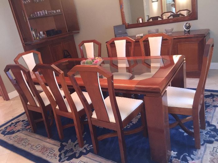 Stunning vintage Brazilian 12 piece Dining Room set