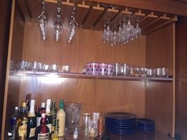 Assorted stemware & barware