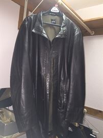 Boss leather jacket